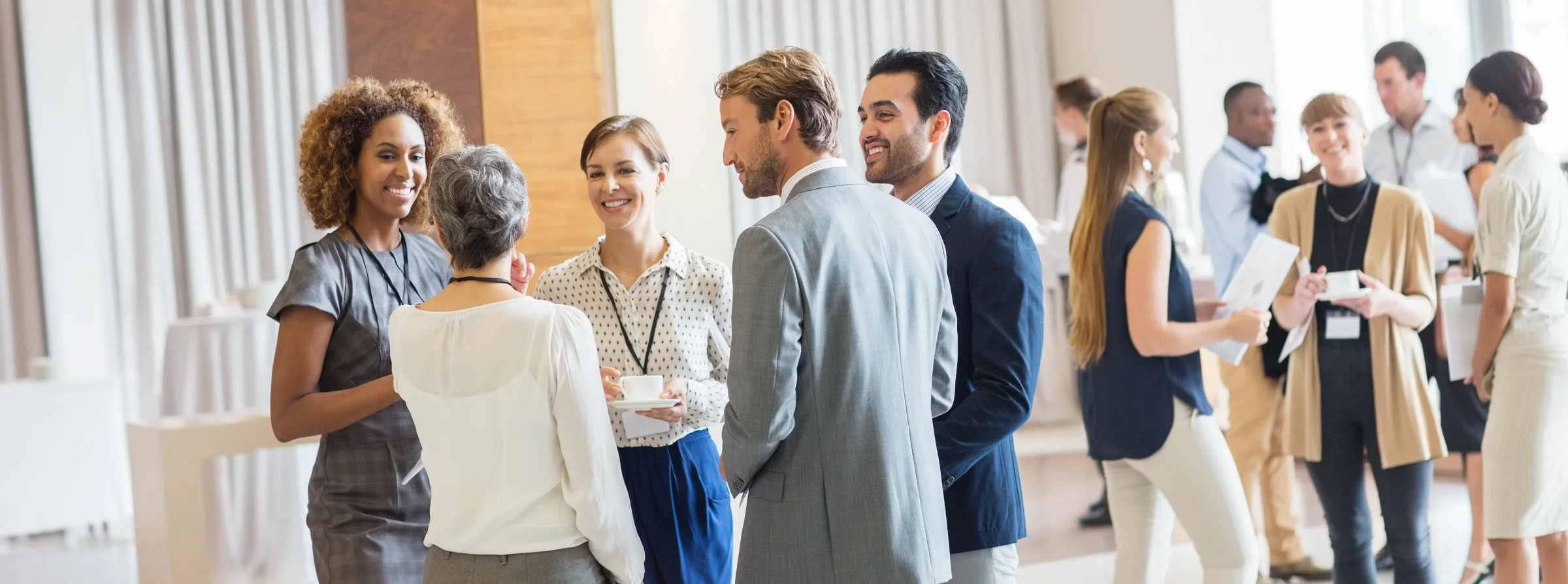 doctors networking at an event